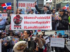 Protestan en el Alto Manhattan contra la minería en la RD