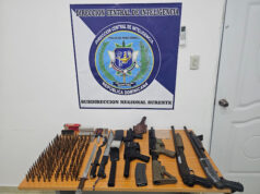 DINTEL apresa a “Choquito” y ocupa armas de fuego, fusiles, municiones y armas blancas durante allanamiento en SPM
