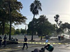 Aparatoso accidente en el Malecón deja varias víctimas; la colisión produjo un incendio